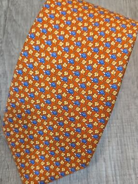 New!! Brooks Brothers Orange Silk Tie!!